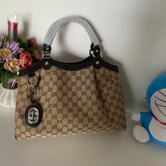 Sukey Medium GG canvas tote hand bag